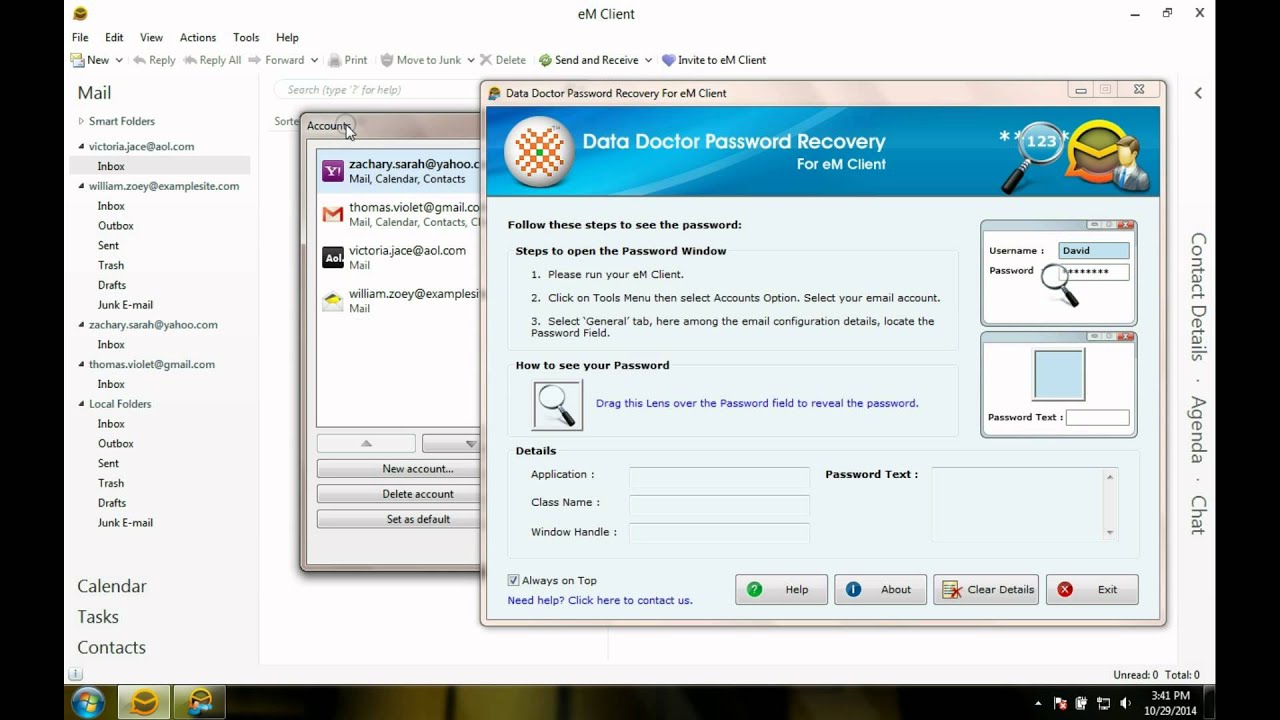 free email password recovery software
